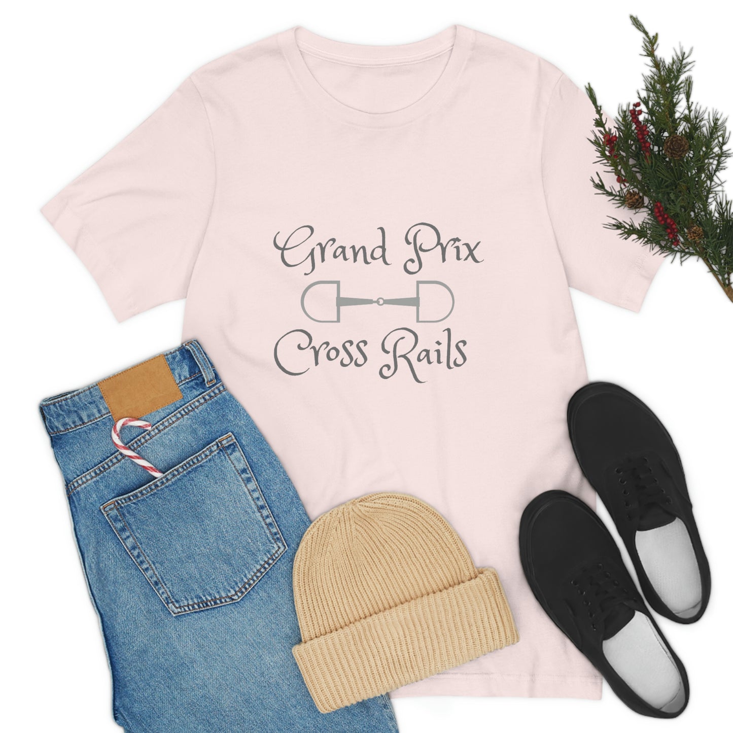 Grand Prix Cross Rails w/ bit Unisex Jersey Short Sleeve Tee