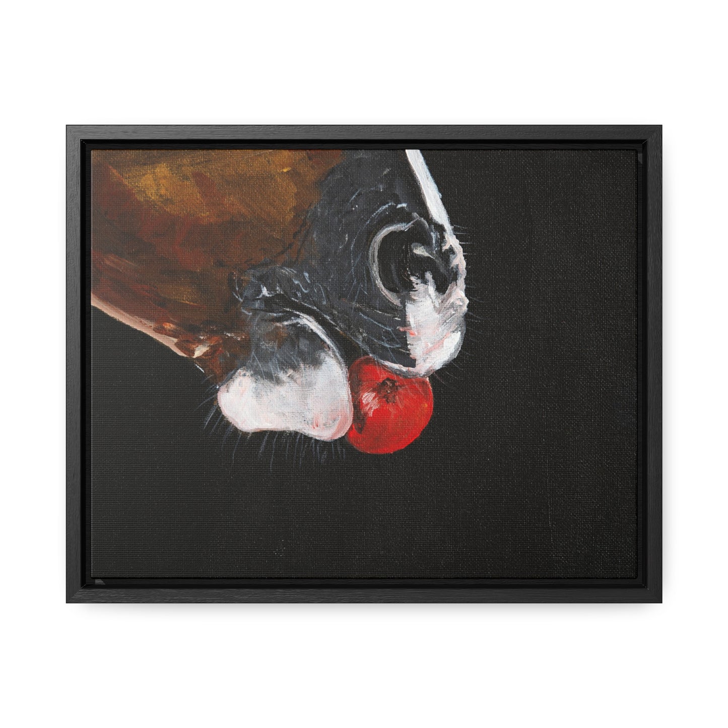 Muzzle blaze with Apple Gallery Canvas Wraps, Horizontal Frame - SonaEquestrian