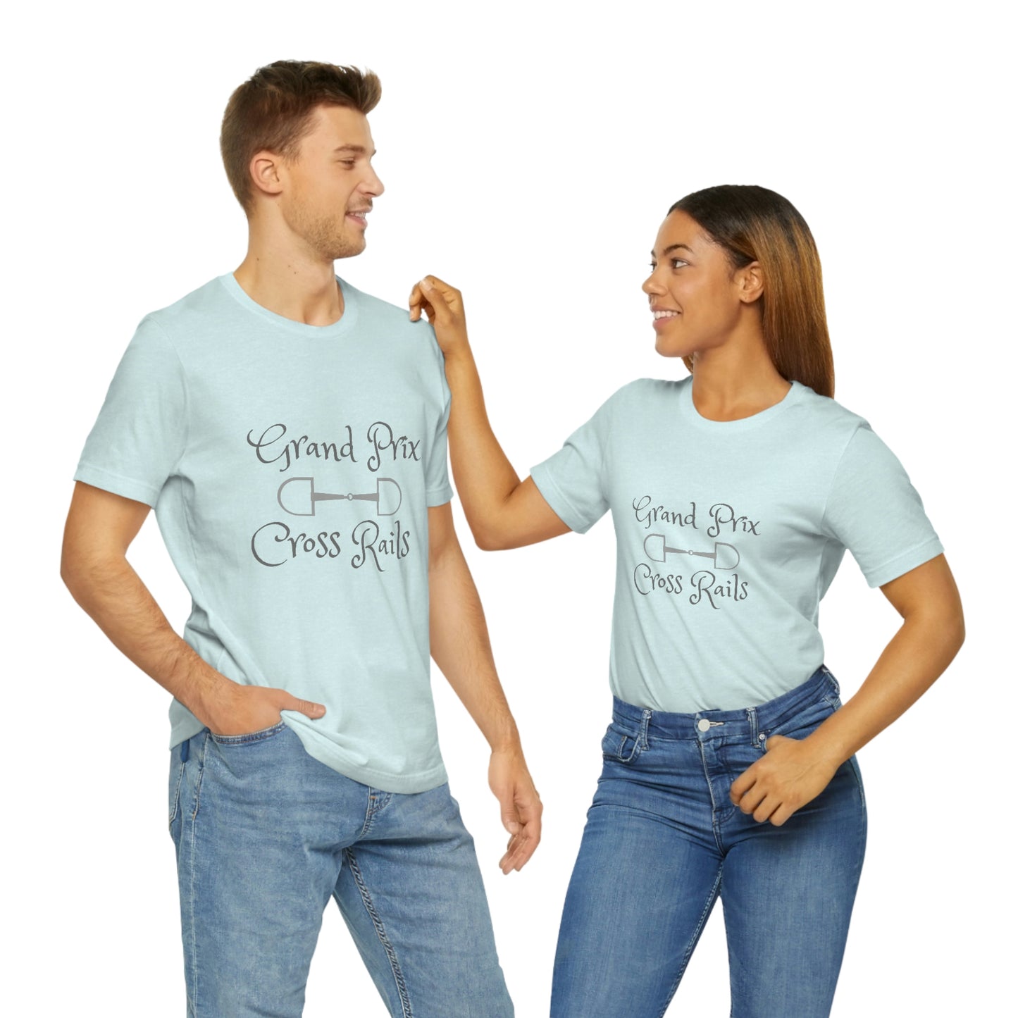 Grand Prix Cross Rails w/ bit Unisex Jersey Short Sleeve Tee
