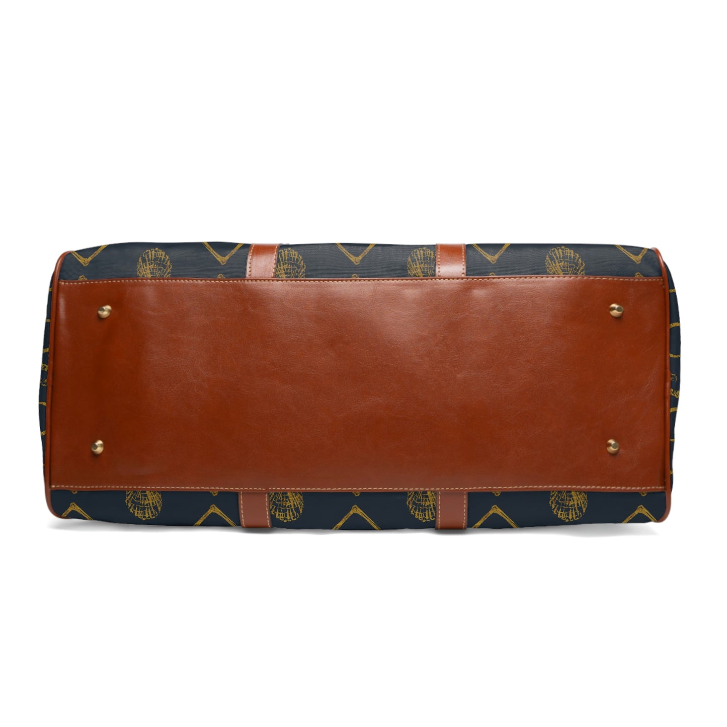 Sea horse and bit - Navy Gold Waterproof Travel Bag - SonaEquestrian
