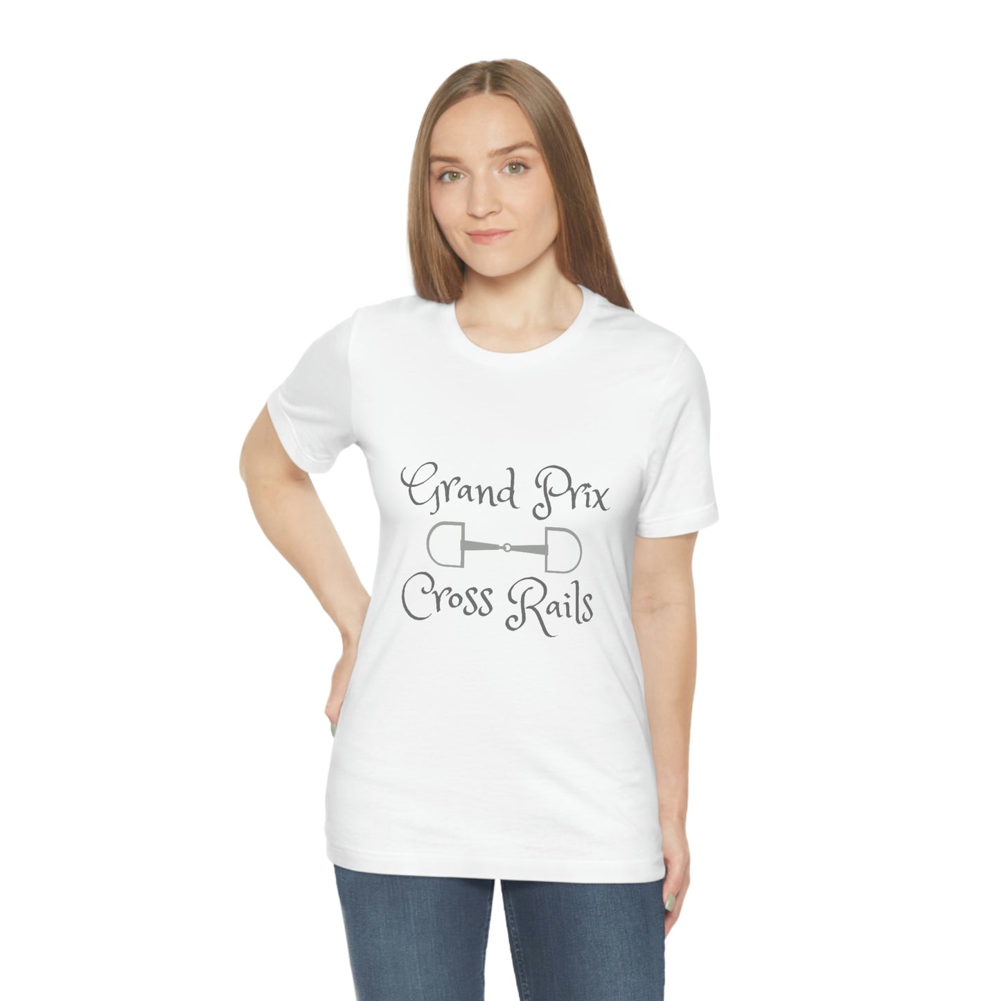 Grand Prix Cross Rails w/ bit Unisex Jersey Short Sleeve Tee