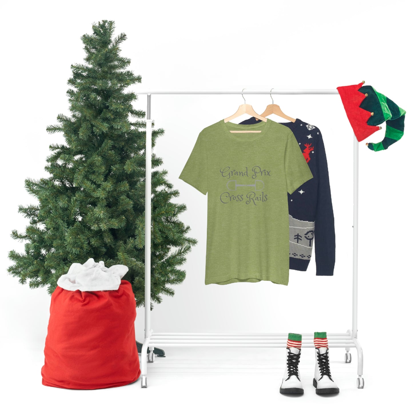 Grand Prix Cross Rails w/ bit Unisex Jersey Short Sleeve Tee