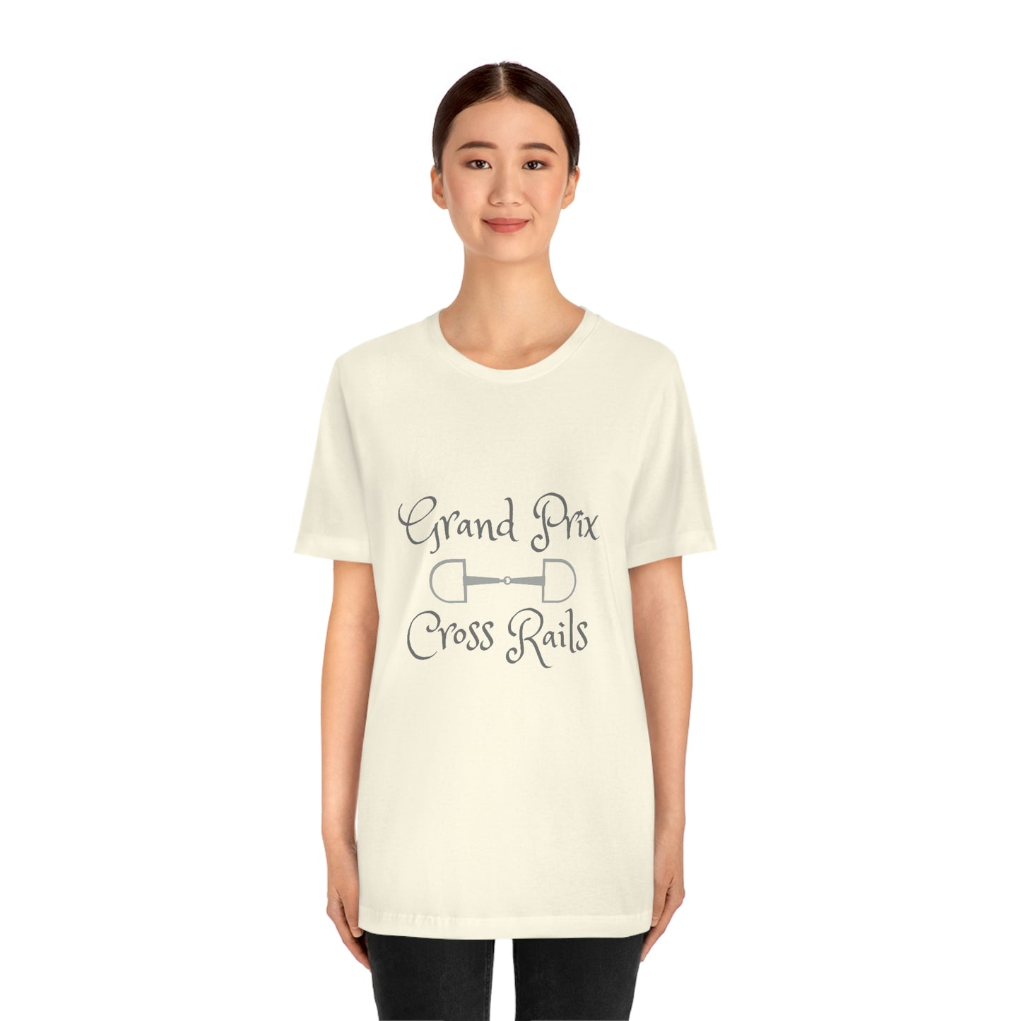 Grand Prix Cross Rails w/ bit Unisex Jersey Short Sleeve Tee