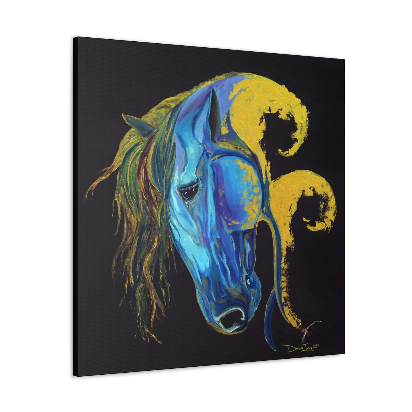 Sea Horse Crest Original Print- Canvas Gallery Wraps