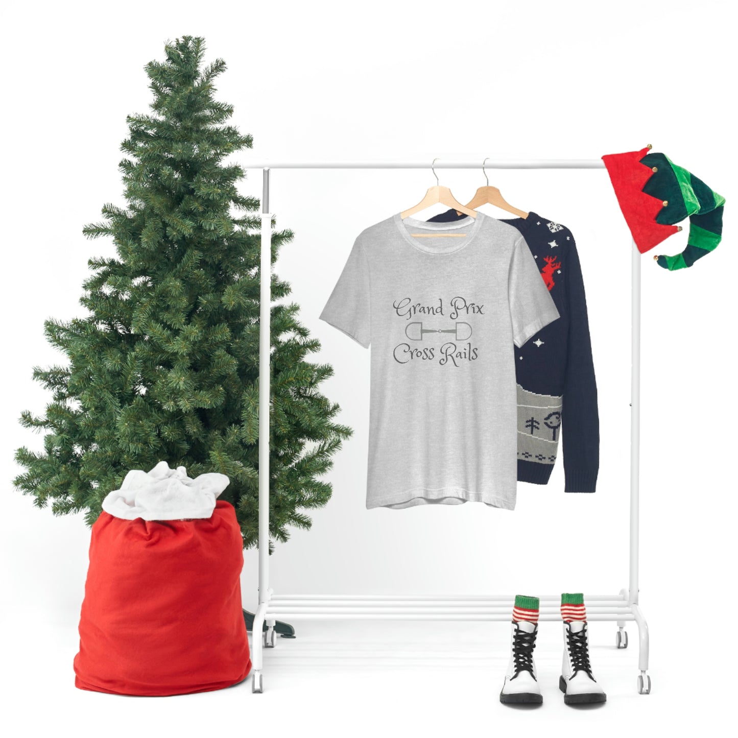 Grand Prix Cross Rails w/ bit Unisex Jersey Short Sleeve Tee