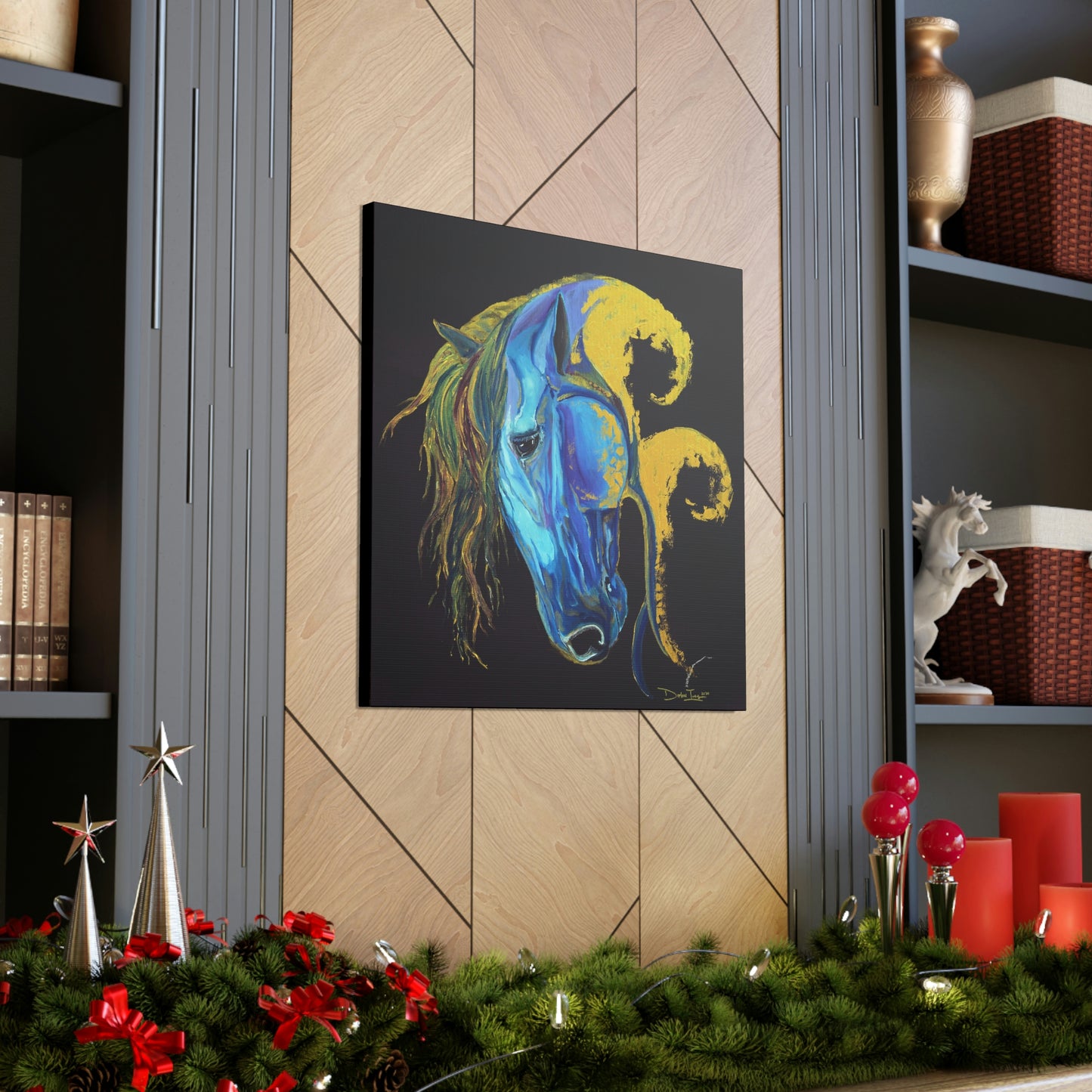 Sea Horse Crest Original Print- Canvas Gallery Wraps
