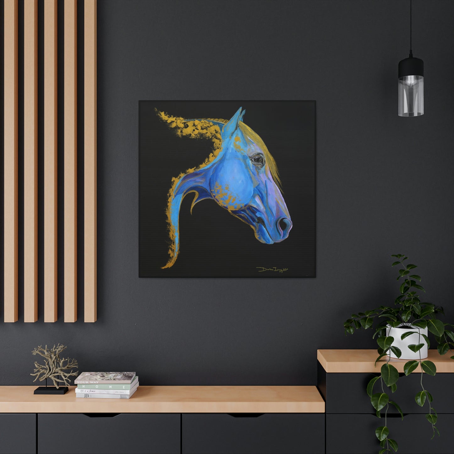 Sea Horse Tide- Original Print Canvas Gallery Wraps - SonaEquestrian