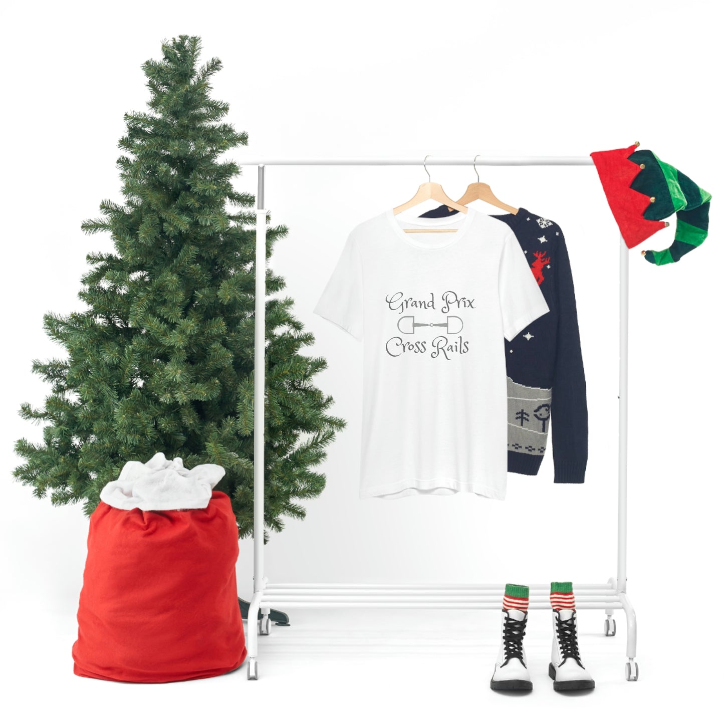 Grand Prix Cross Rails w/ bit Unisex Jersey Short Sleeve Tee