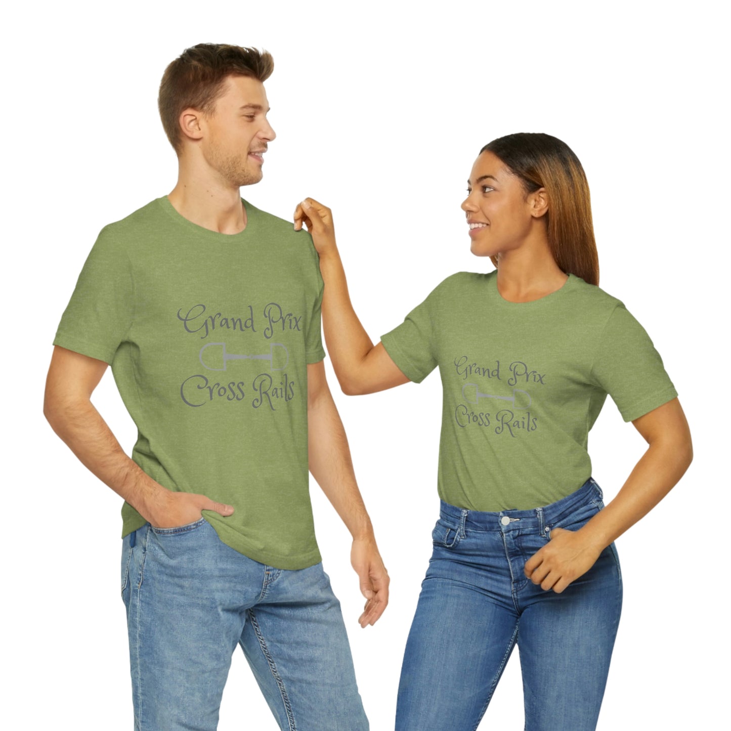 Grand Prix Cross Rails w/ bit Unisex Jersey Short Sleeve Tee