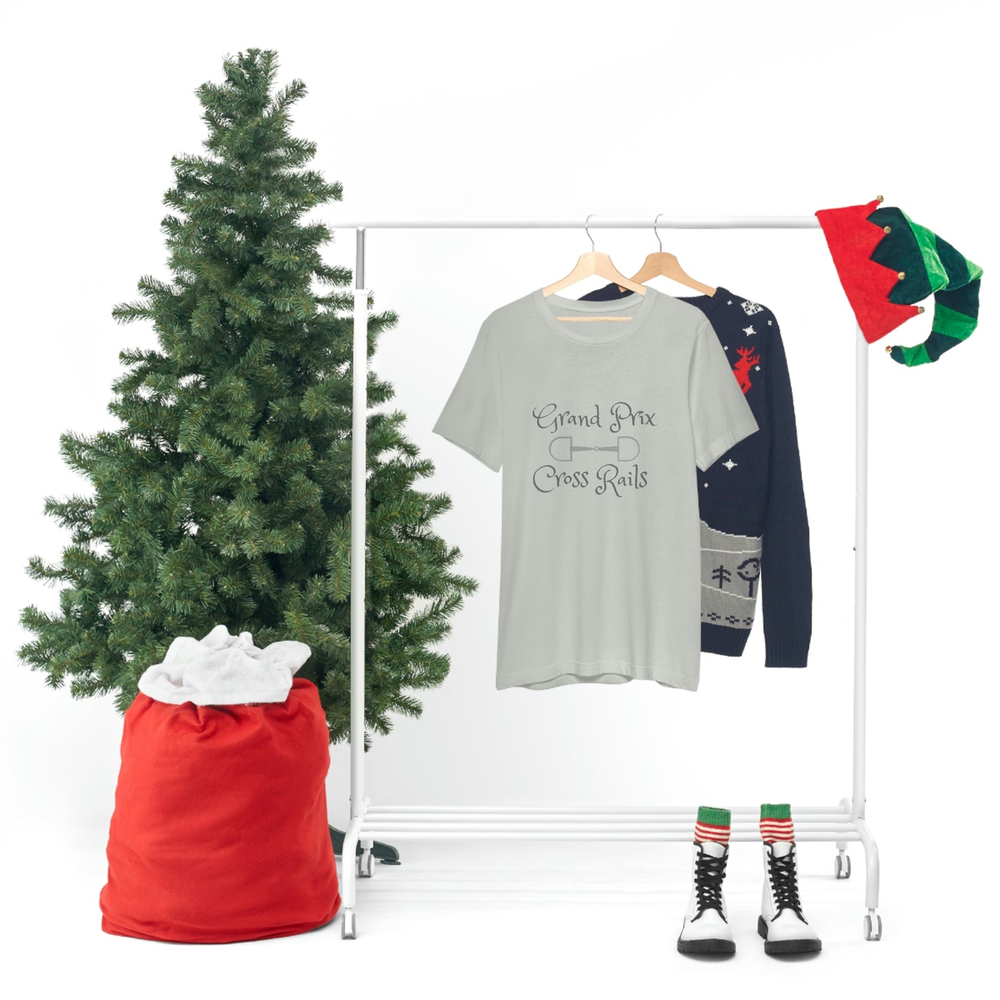 Grand Prix Cross Rails w/ bit Unisex Jersey Short Sleeve Tee
