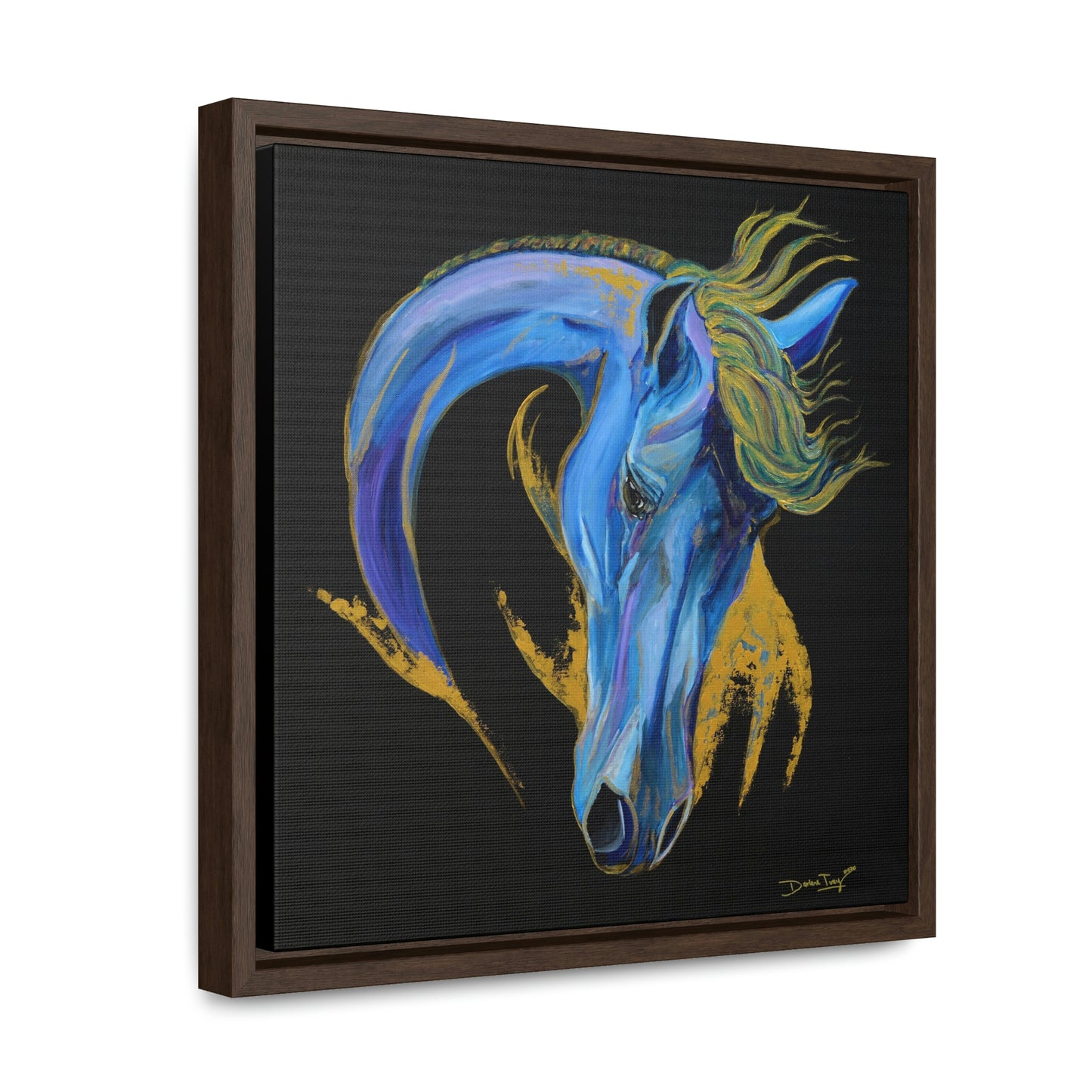 Sea Horse Wave- Original Print Gallery Canvas Wraps, Square Frame