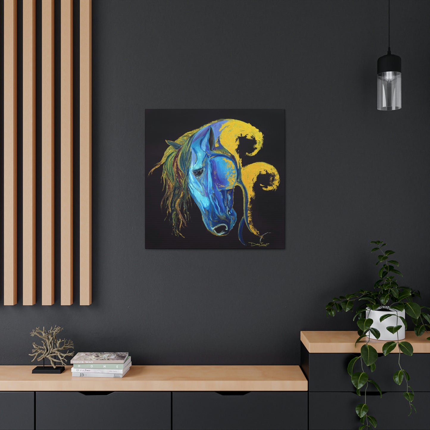 Sea Horse Crest Original Print- Canvas Gallery Wraps