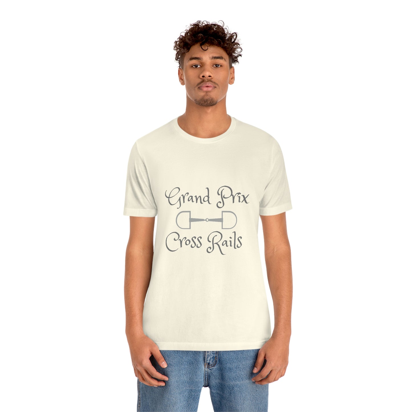 Grand Prix Cross Rails w/ bit Unisex Jersey Short Sleeve Tee