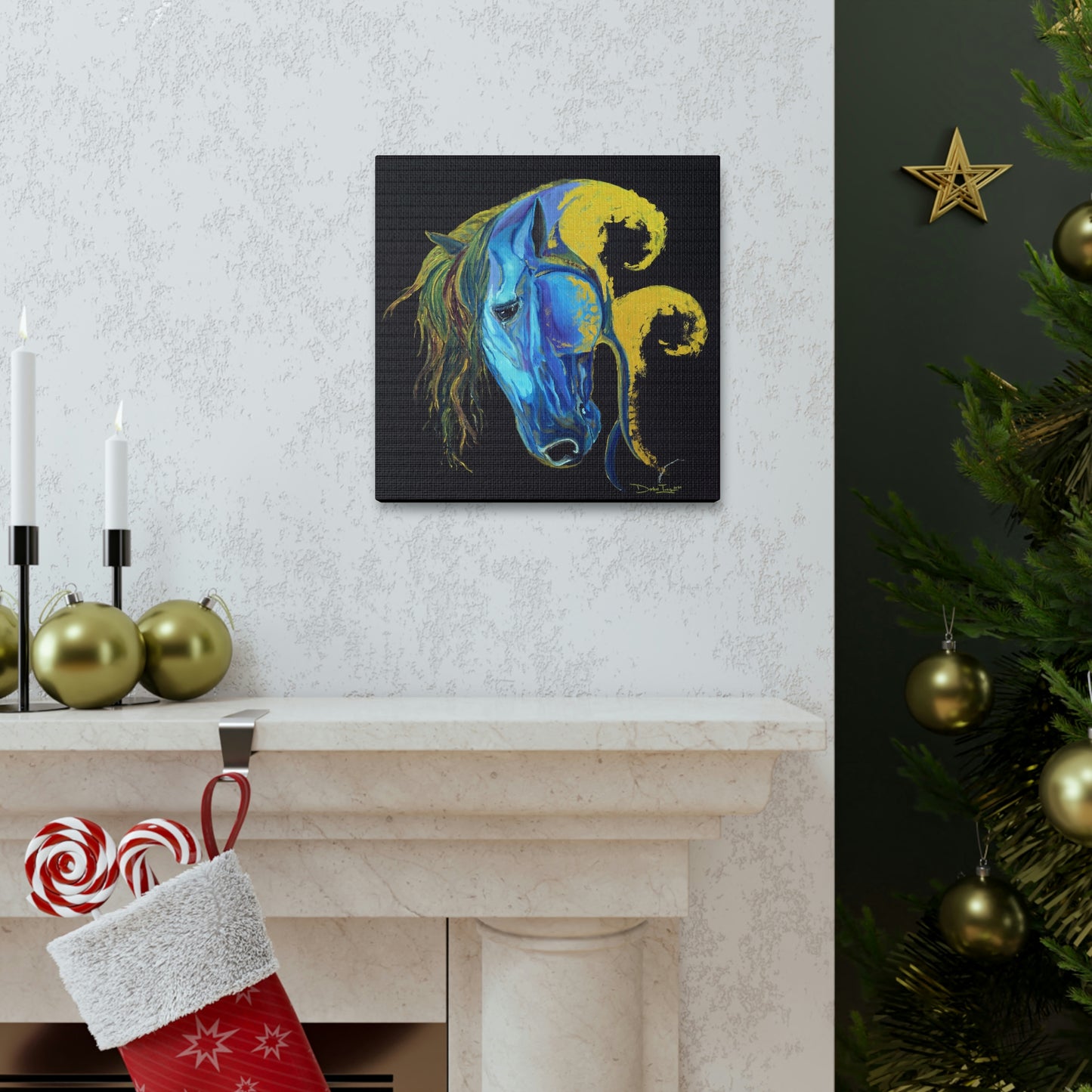 Sea Horse Crest Original Print- Canvas Gallery Wraps