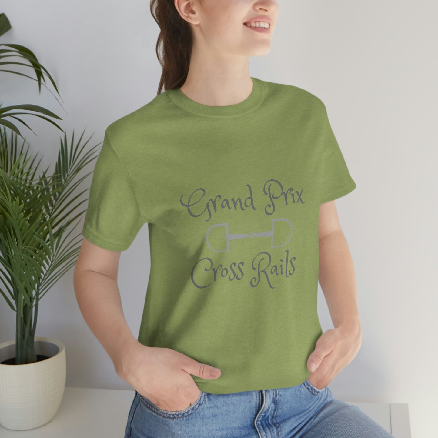 Grand Prix Cross Rails w/ bit Unisex Jersey Short Sleeve Tee