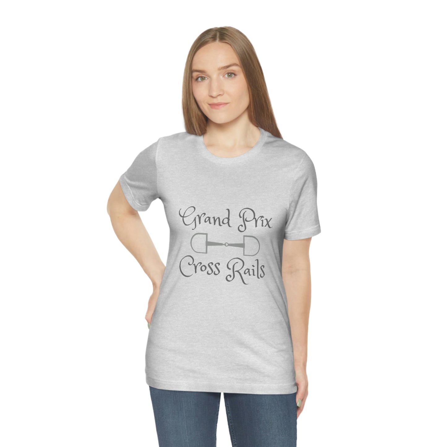 Grand Prix Cross Rails w/ bit Unisex Jersey Short Sleeve Tee