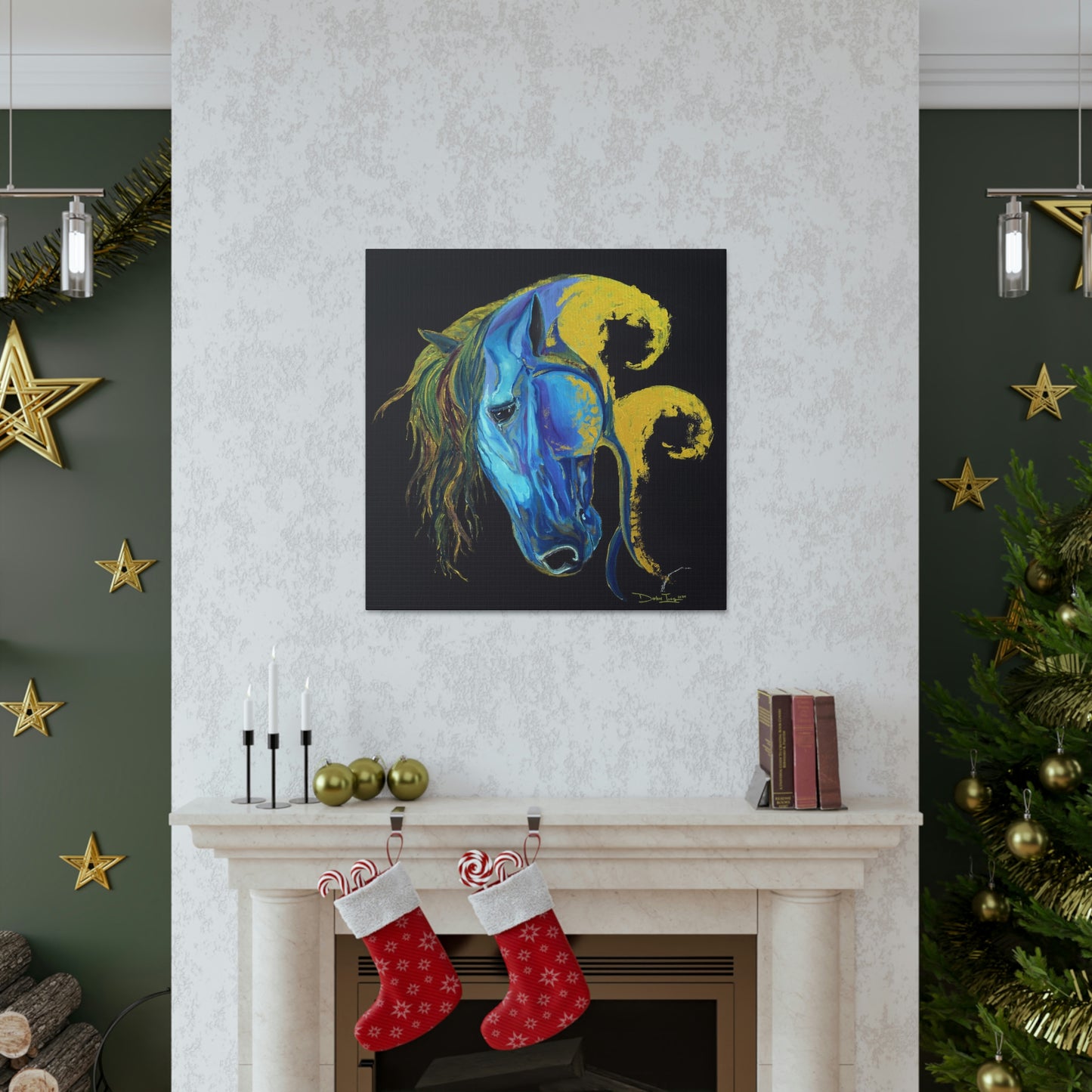 Sea Horse Crest Original Print- Canvas Gallery Wraps