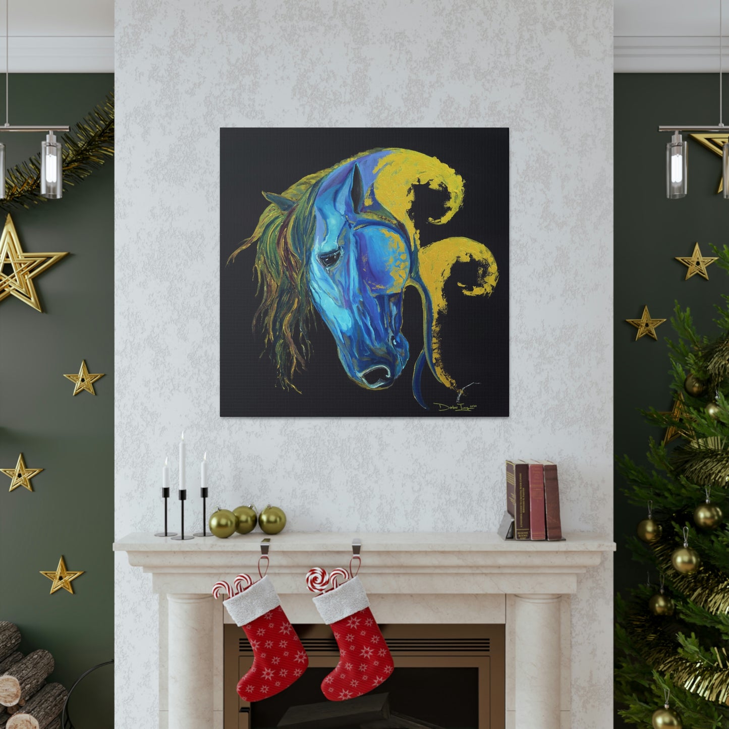 Sea Horse Crest Original Print- Canvas Gallery Wraps