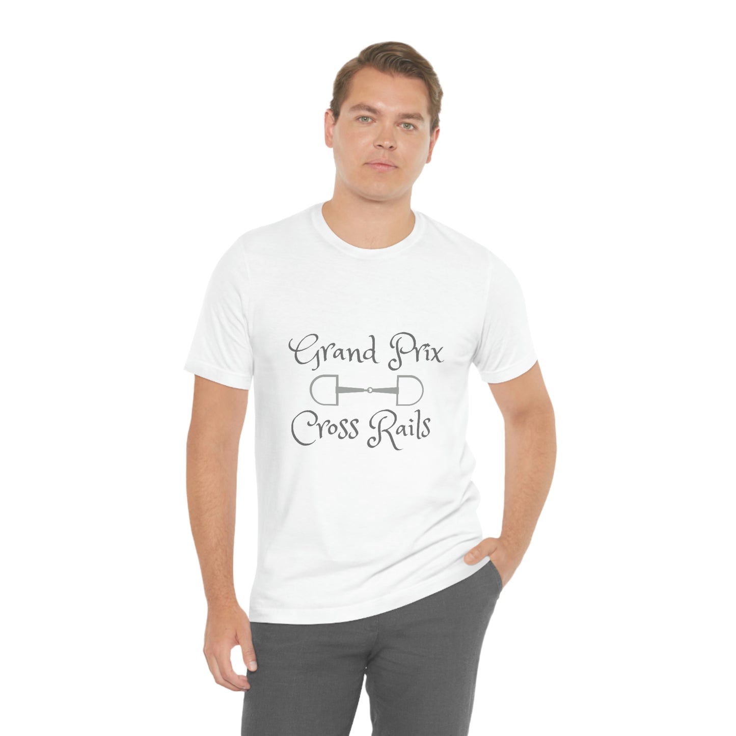 Grand Prix Cross Rails w/ bit Unisex Jersey Short Sleeve Tee