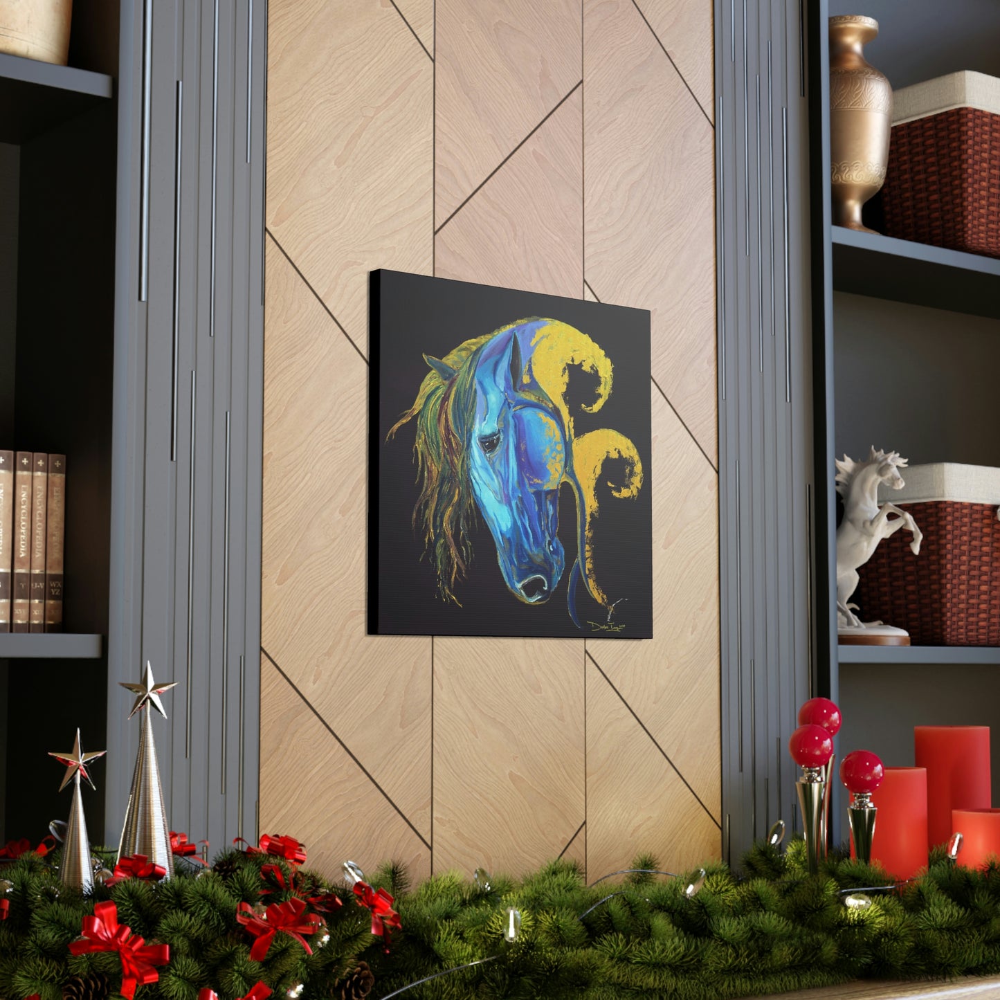 Sea Horse Crest Original Print- Canvas Gallery Wraps