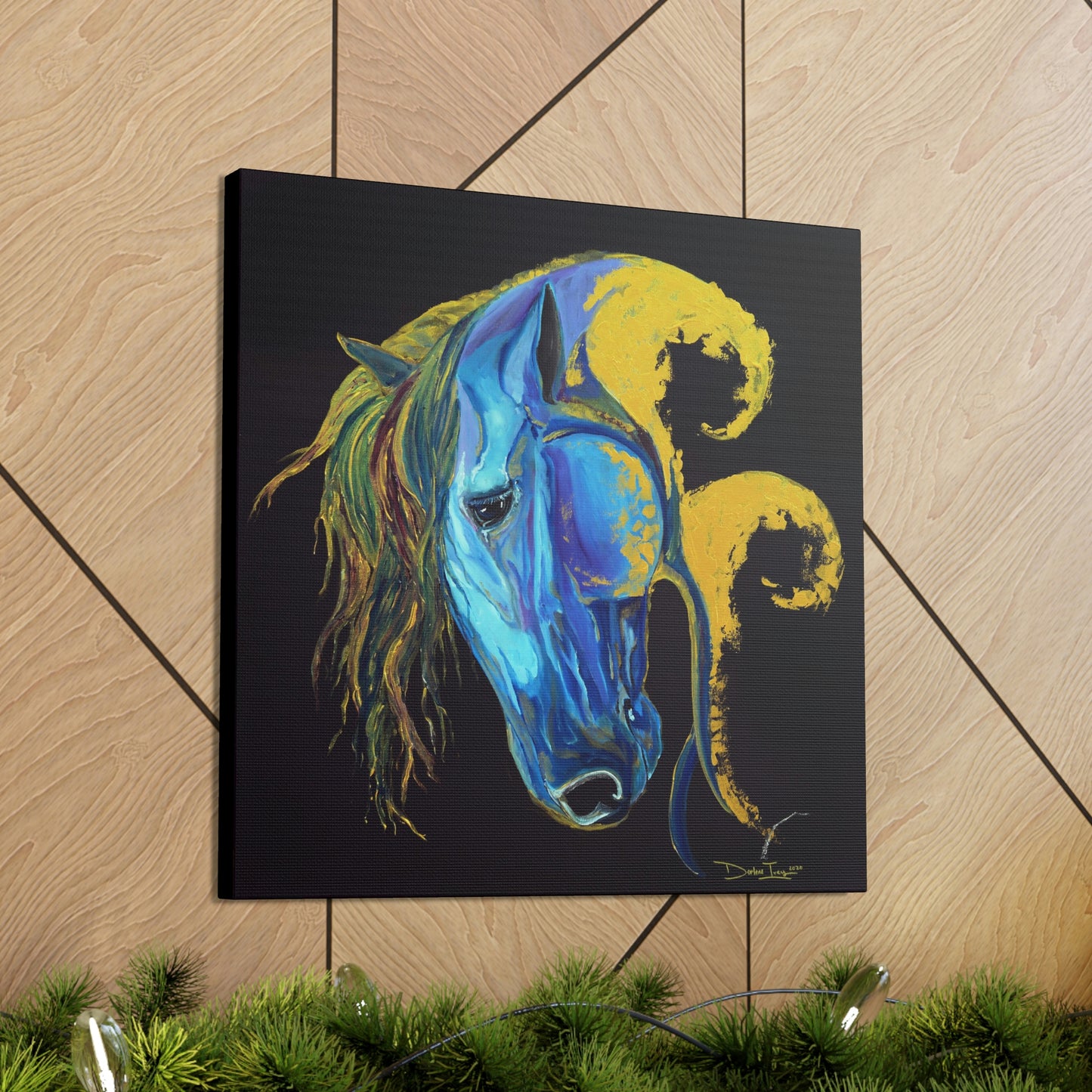 Sea Horse Crest Original Print- Canvas Gallery Wraps