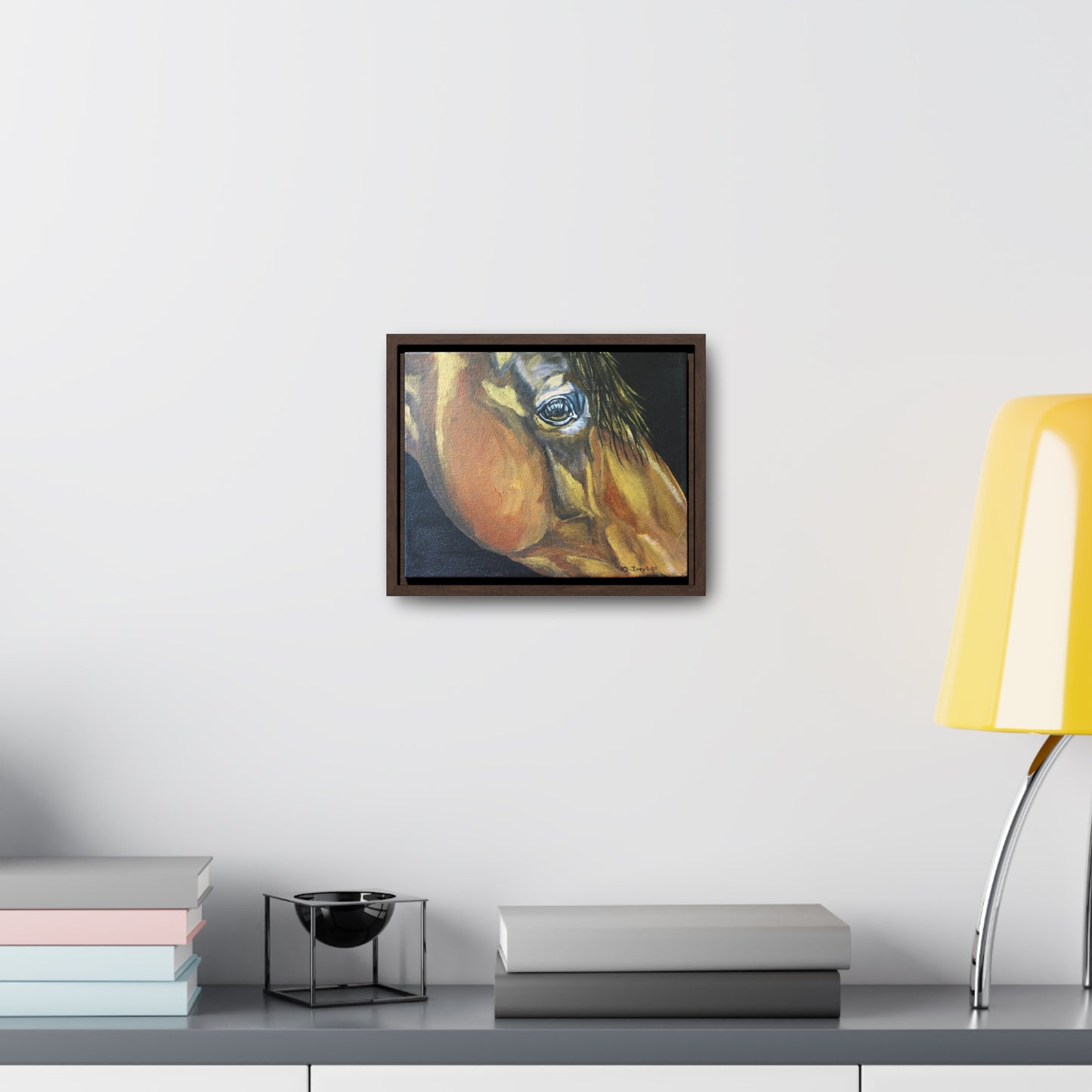 Gentle Eye - Gallery Canvas Wraps, Horizontal Frame - SonaEquestrian