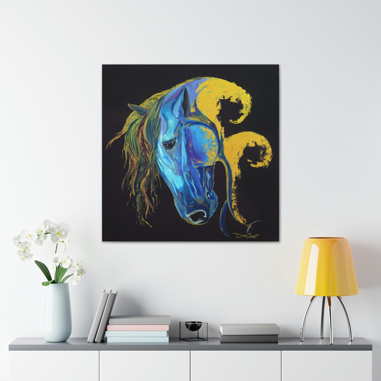 Sea Horse Crest Original Print- Canvas Gallery Wraps