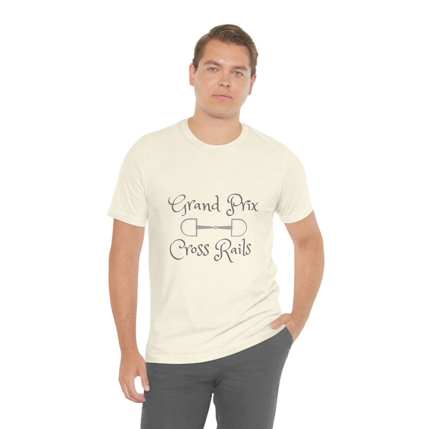 Grand Prix Cross Rails w/ bit Unisex Jersey Short Sleeve Tee