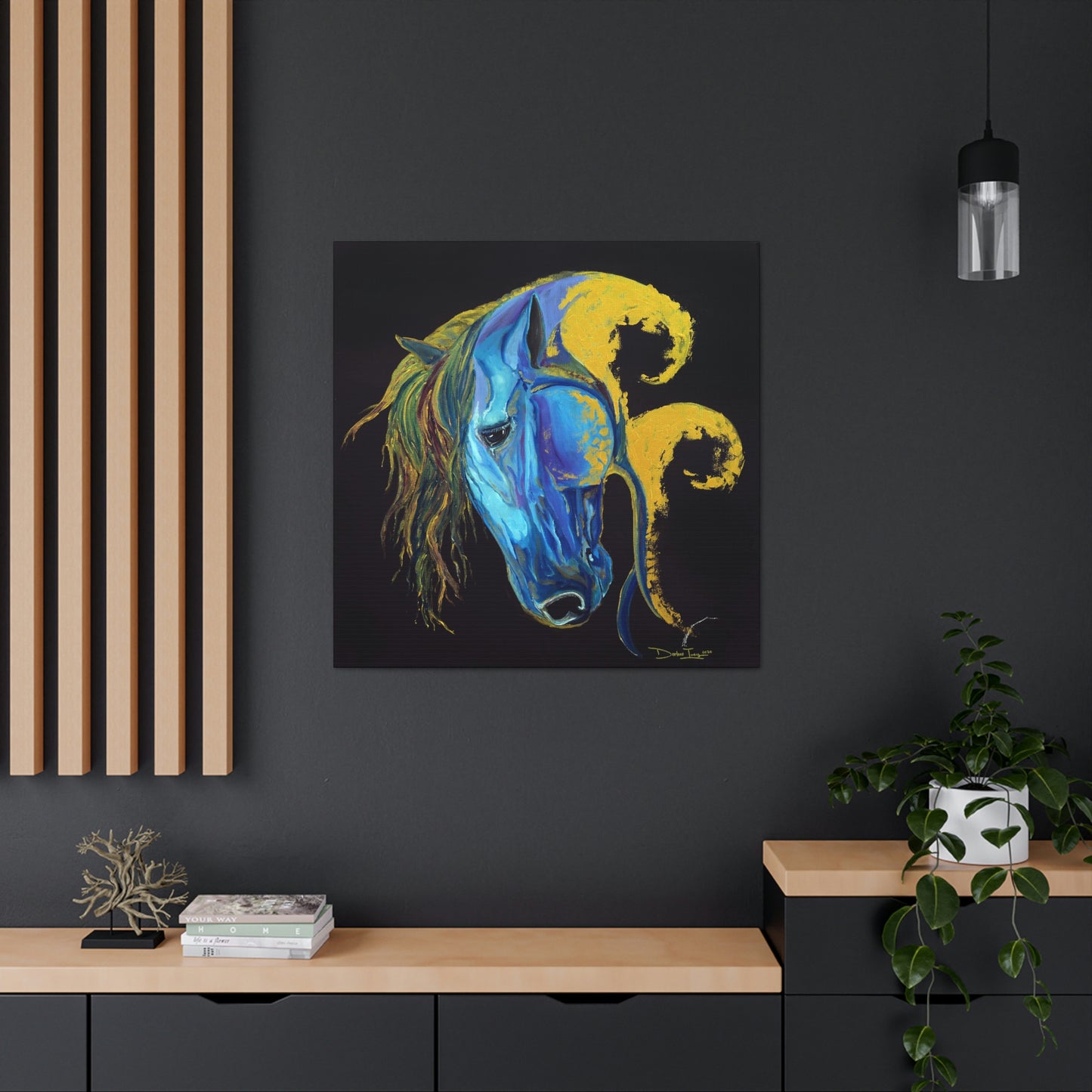Sea Horse Crest Original Print- Canvas Gallery Wraps