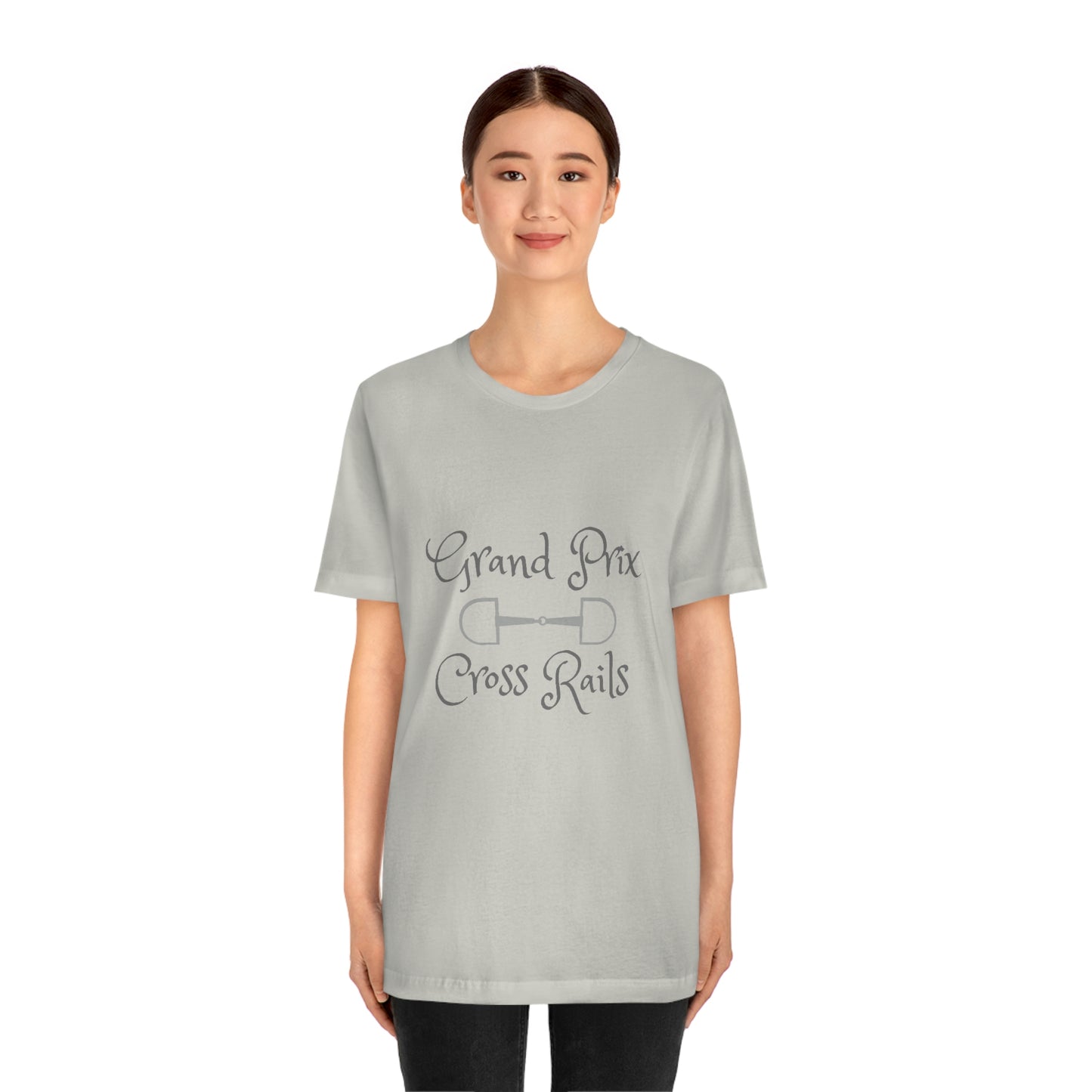 Grand Prix Cross Rails w/ bit Unisex Jersey Short Sleeve Tee