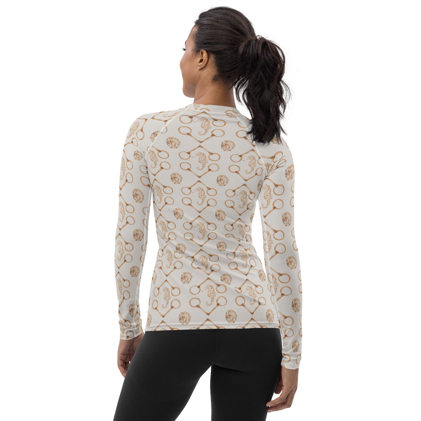 Seahorse and Bits - SpiceWomen's Rash Guard - SonaEquestrian