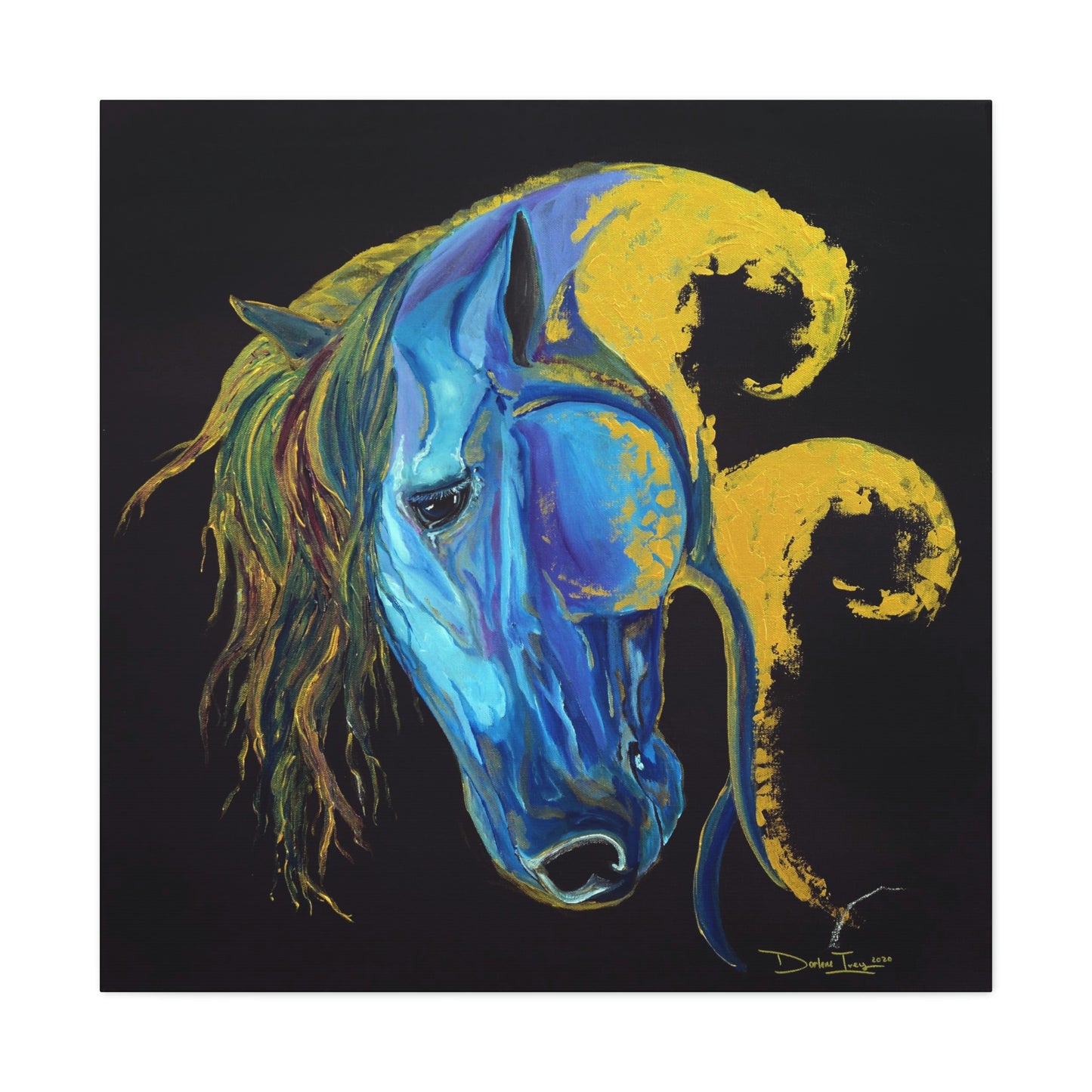 Sea Horse Crest Original Print- Canvas Gallery Wraps