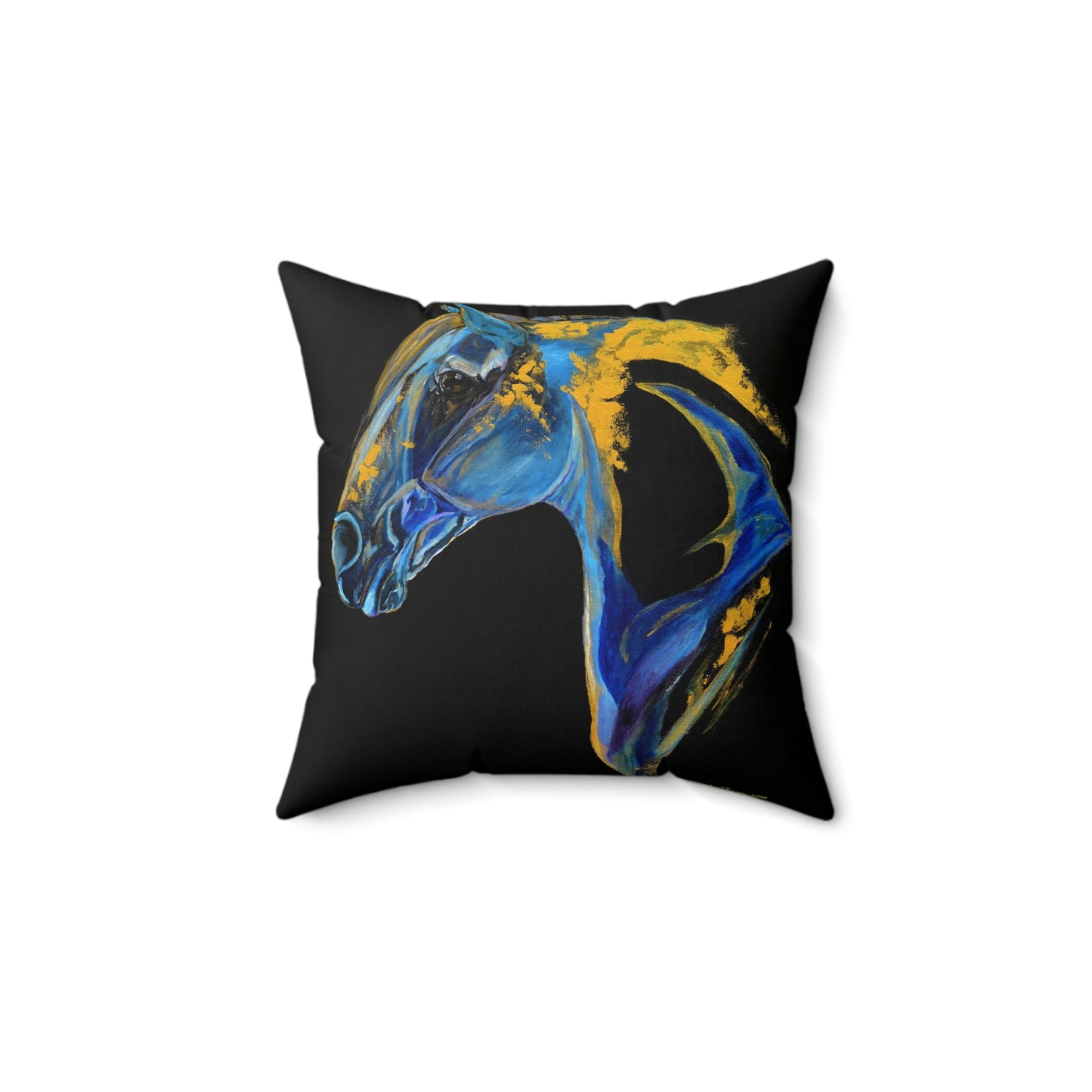 Sea Horse Ocean- Spun Polyester Square Pillow - SonaEquestrian