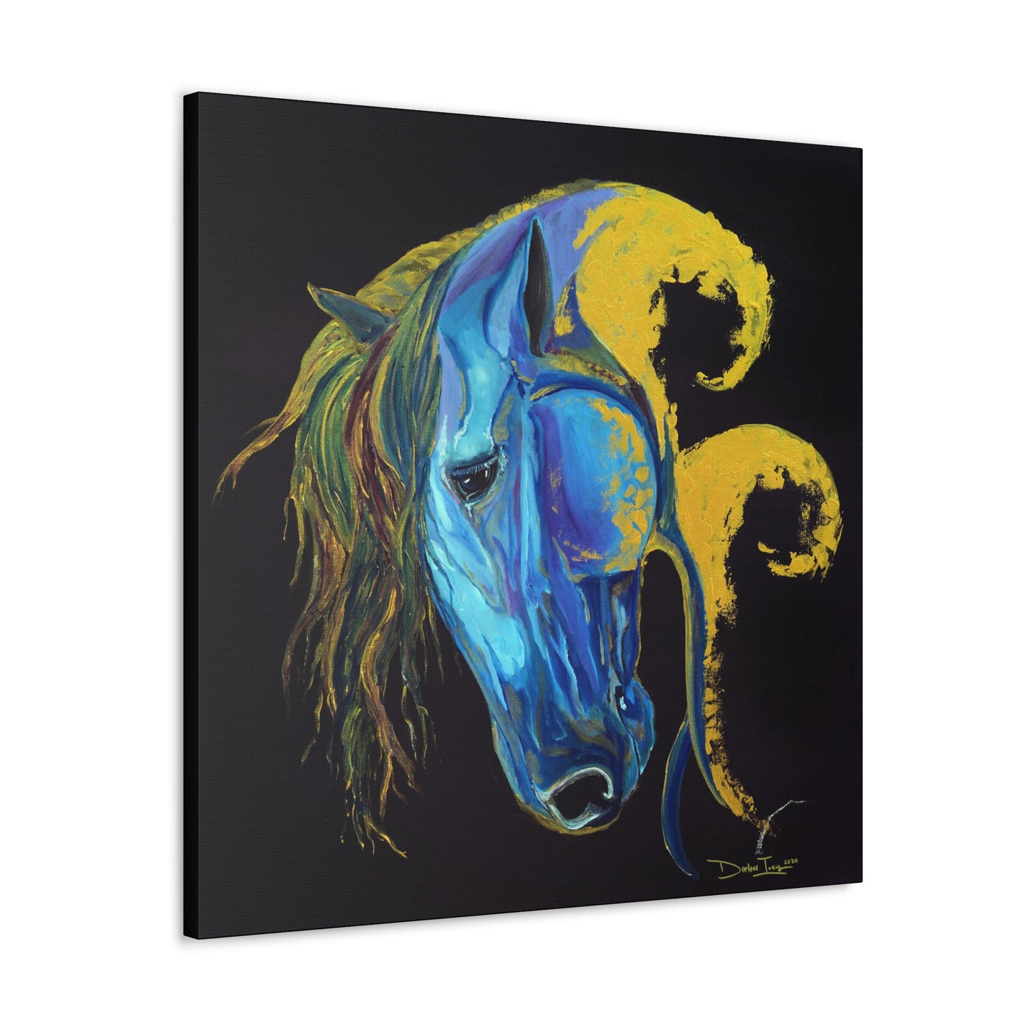 Sea Horse Crest Original Print- Canvas Gallery Wraps