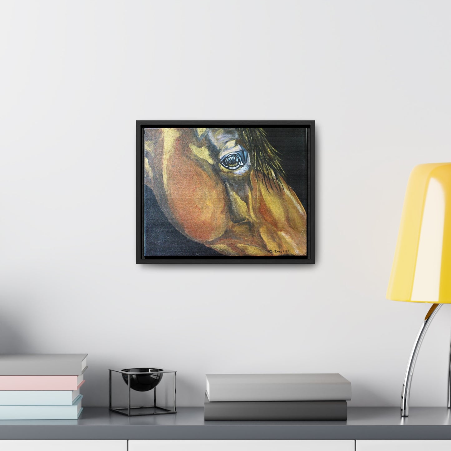 Gentle Eye - Gallery Canvas Wraps, Horizontal Frame - SonaEquestrian