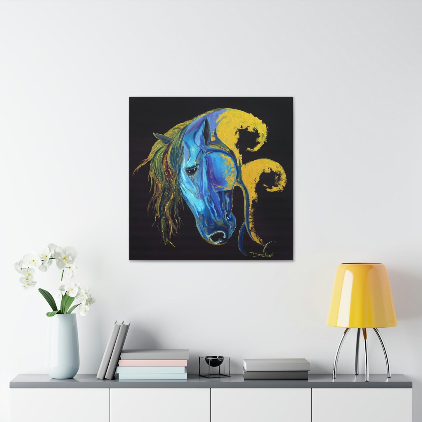 Sea Horse Crest Original Print- Canvas Gallery Wraps