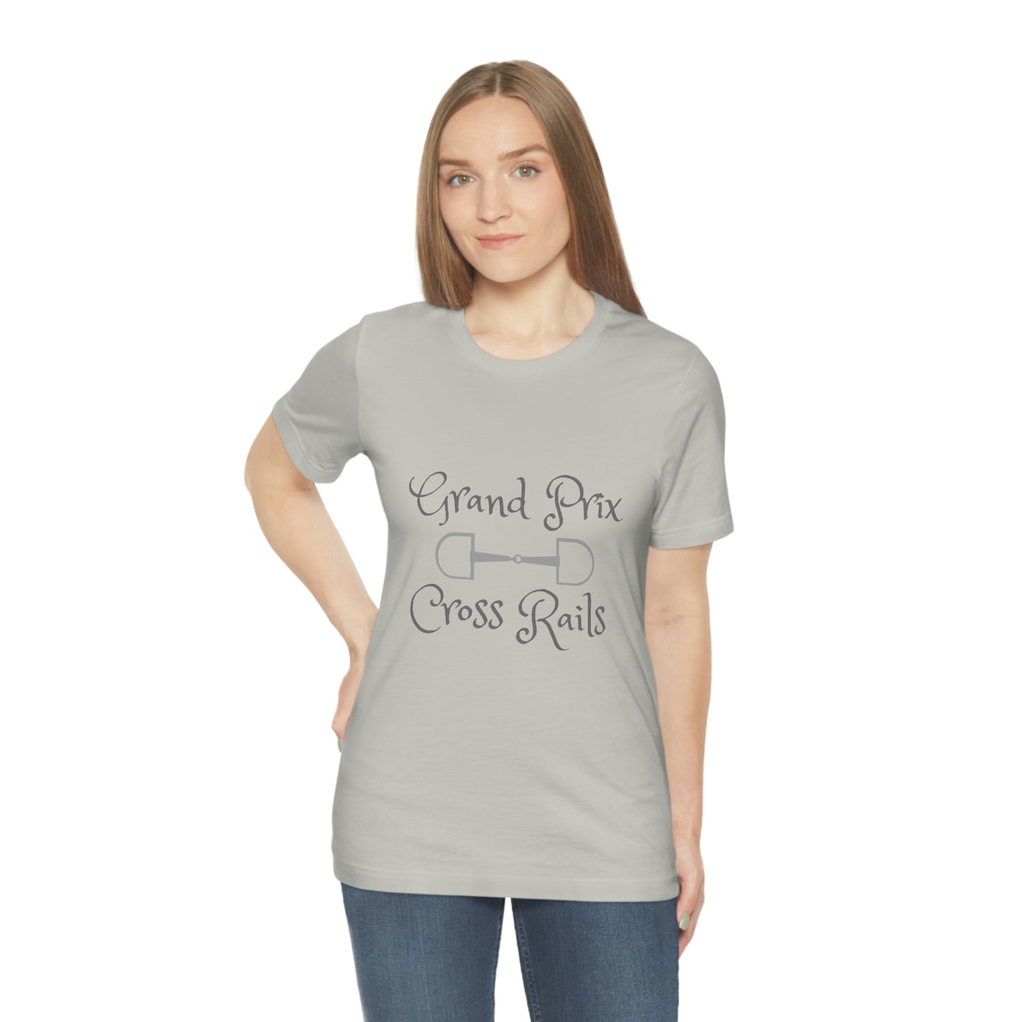 Grand Prix Cross Rails w/ bit Unisex Jersey Short Sleeve Tee