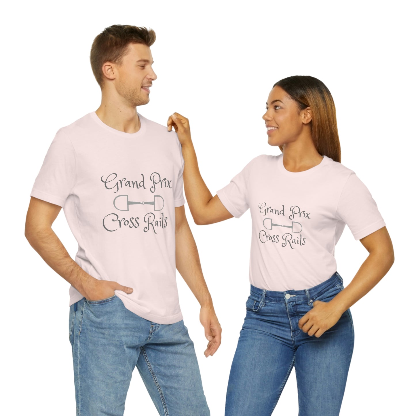 Grand Prix Cross Rails w/ bit Unisex Jersey Short Sleeve Tee