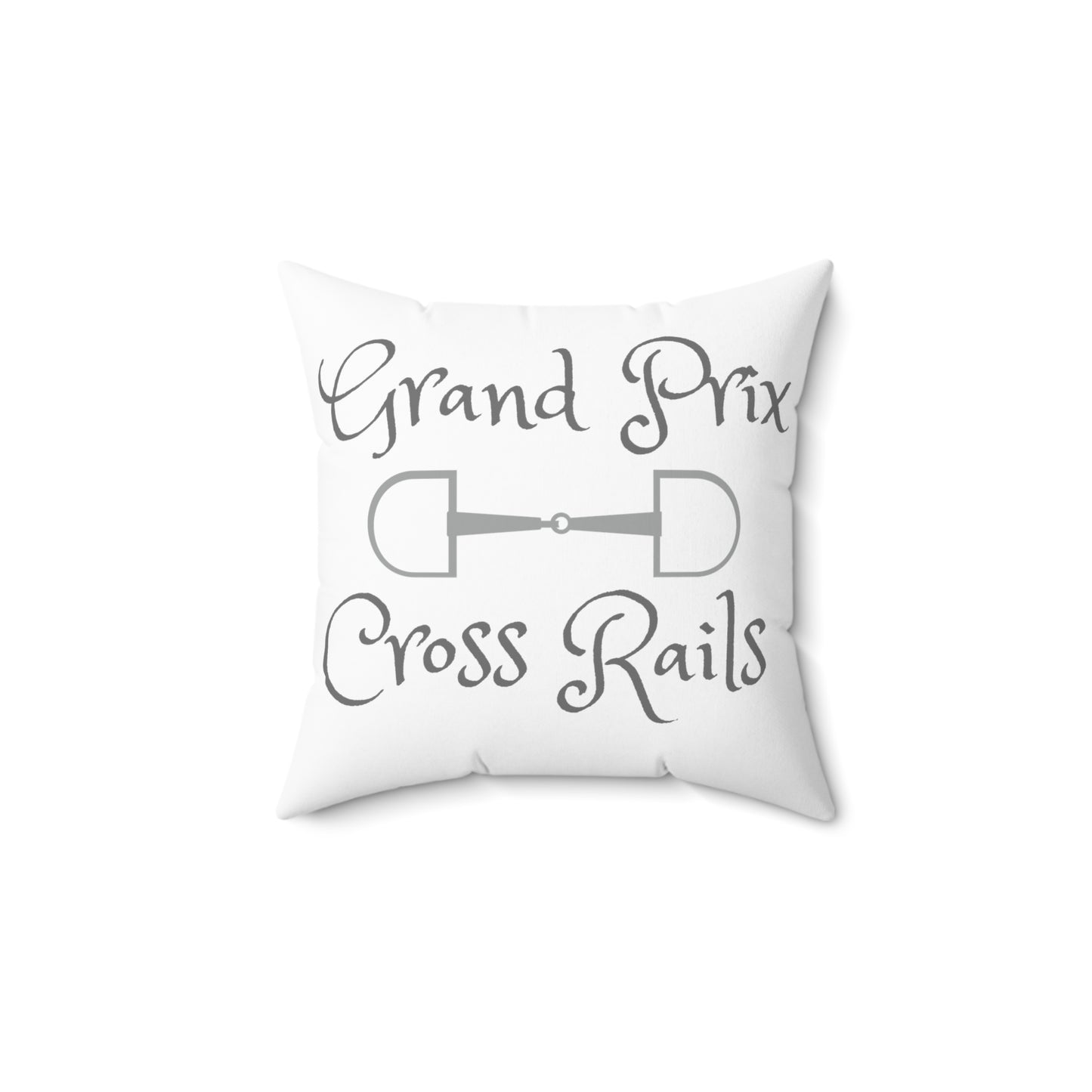 Gran Prix cross rails Spun Polyester Square Pillow - SonaEquestrian
