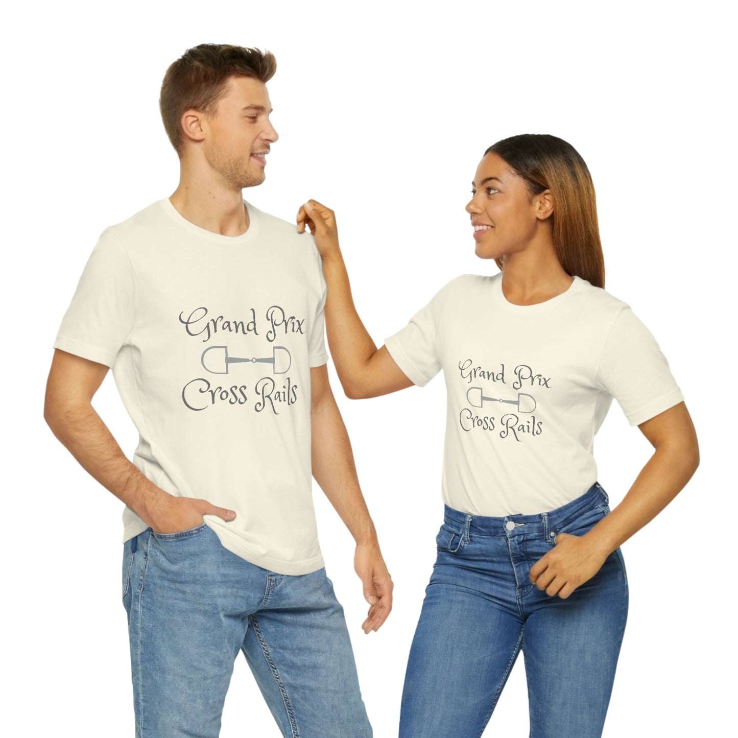 Grand Prix Cross Rails w/ bit Unisex Jersey Short Sleeve Tee