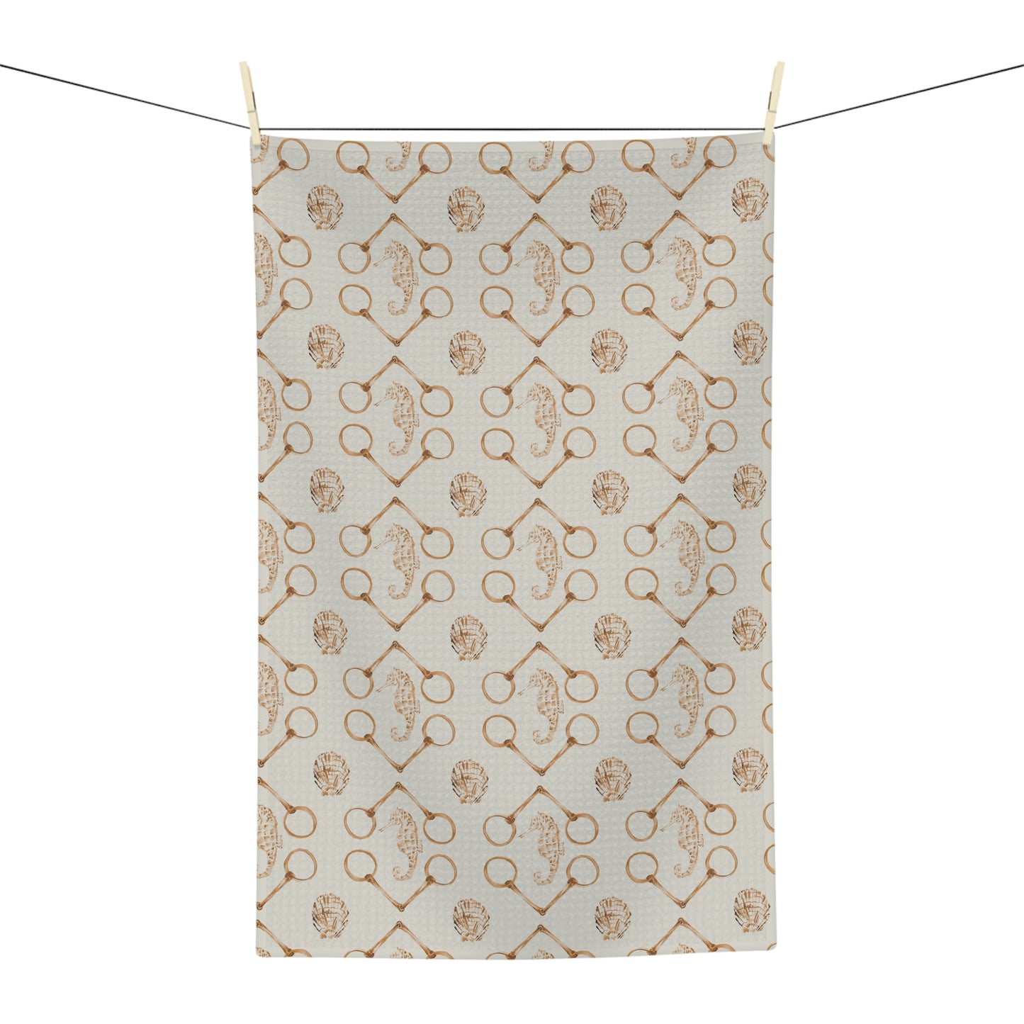 Sea Horse and Bit Soft Tea Towel - SonaEquestrian