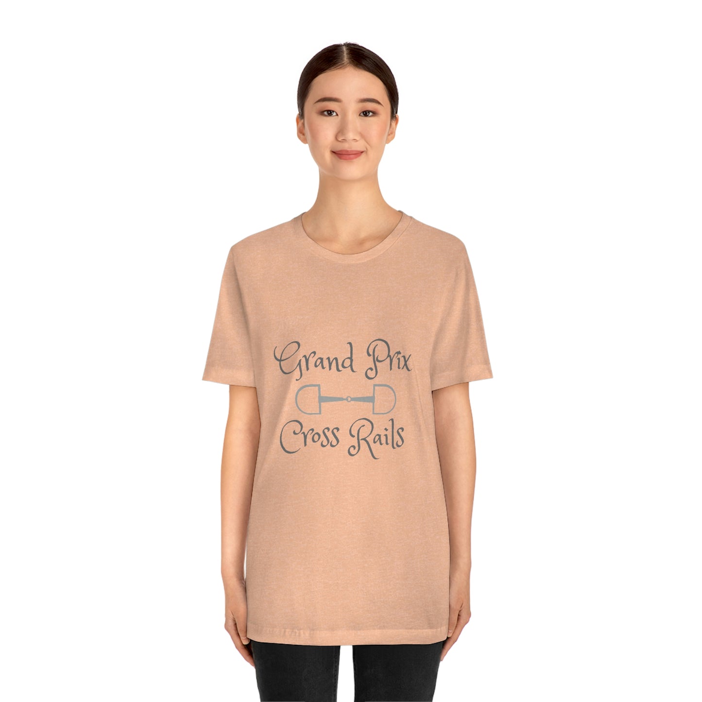 Grand Prix Cross Rails w/ bit Unisex Jersey Short Sleeve Tee