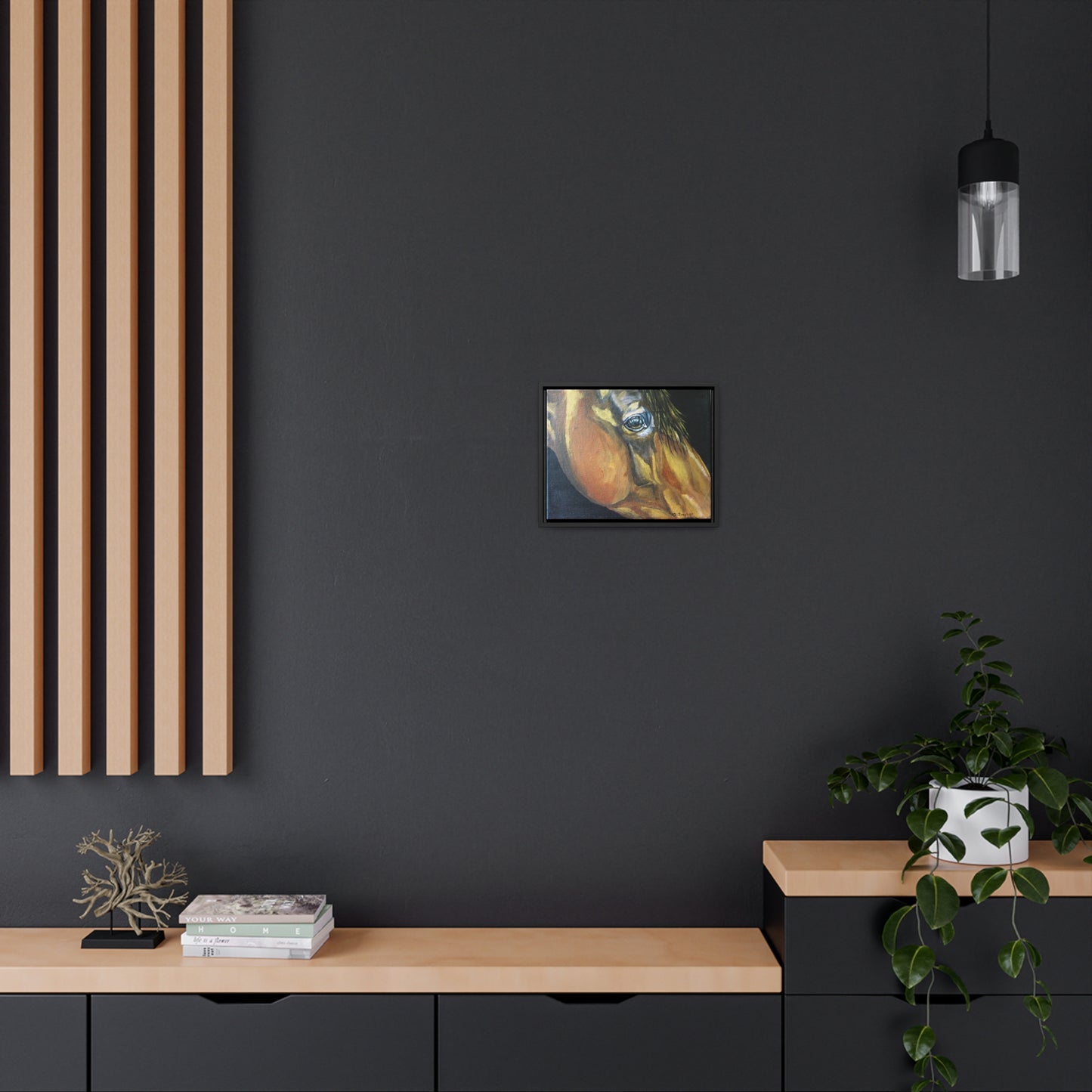 Gentle Eye - Gallery Canvas Wraps, Horizontal Frame - SonaEquestrian