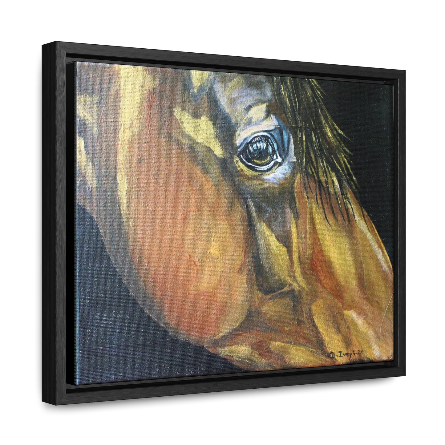 Gentle Eye - Gallery Canvas Wraps, Horizontal Frame - SonaEquestrian