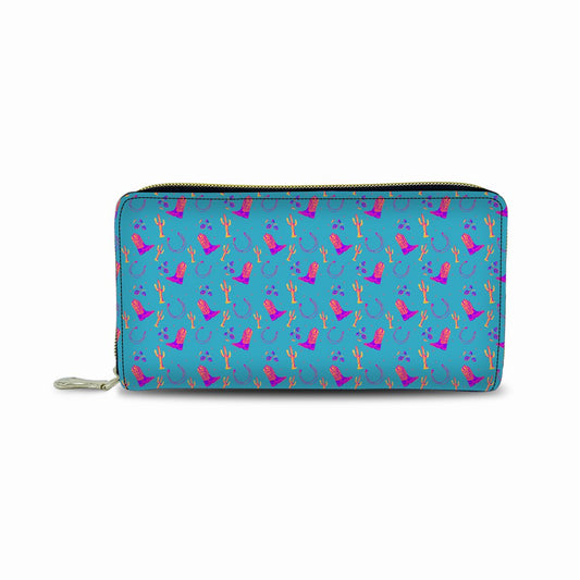 Lucky boots Teal Print Fashion Wallet