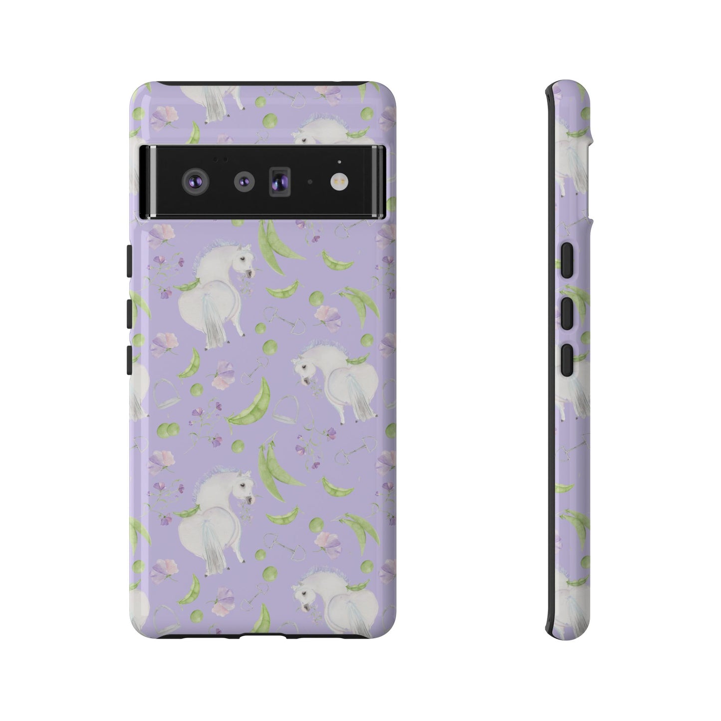 Adorable Pea Pod Lavendar   Tough Phone Cases