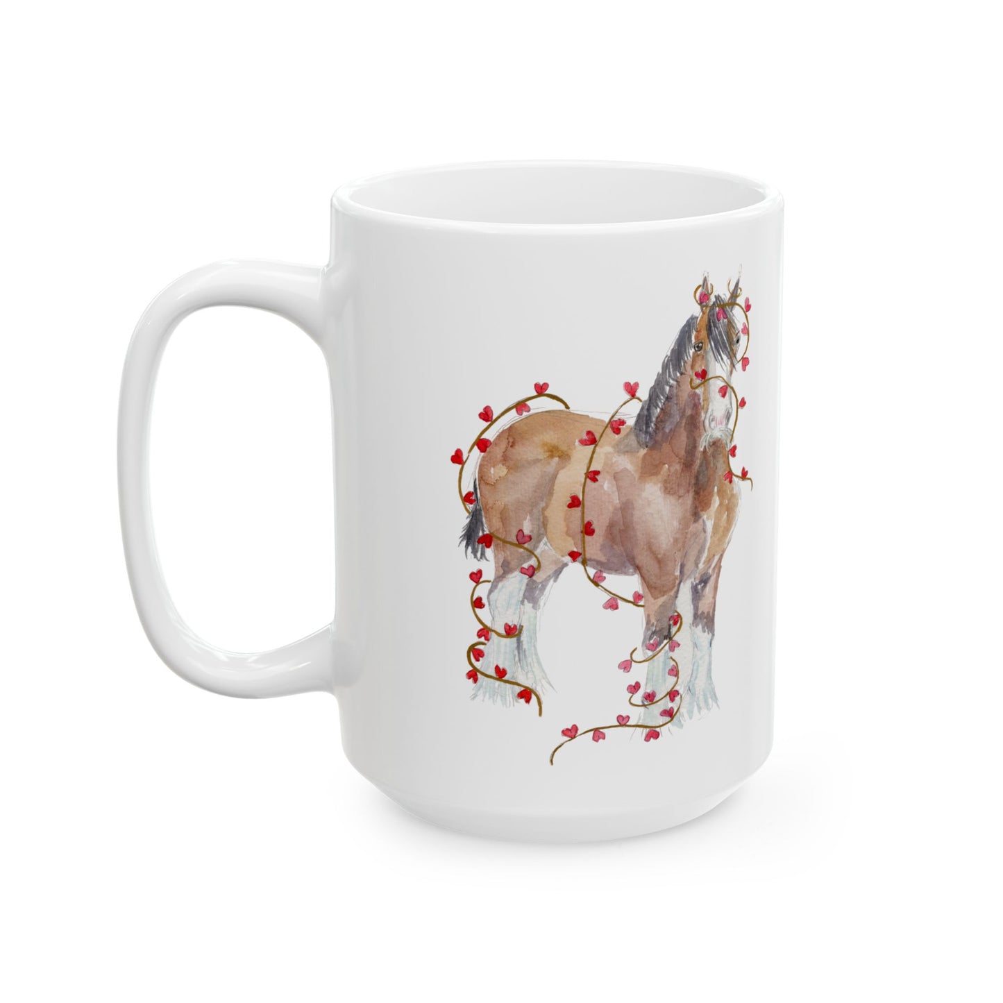 I Mustache you to be my Valentine- Clydesdale Mug