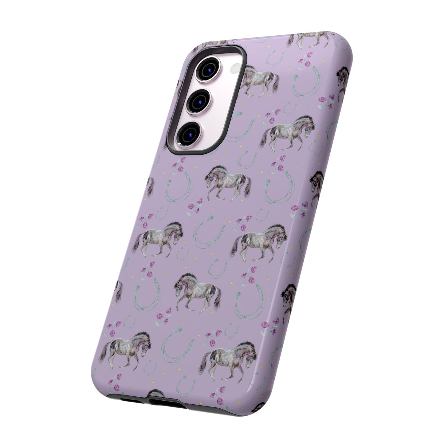 Lucky Mustangs in Lavender Tough Phone Case