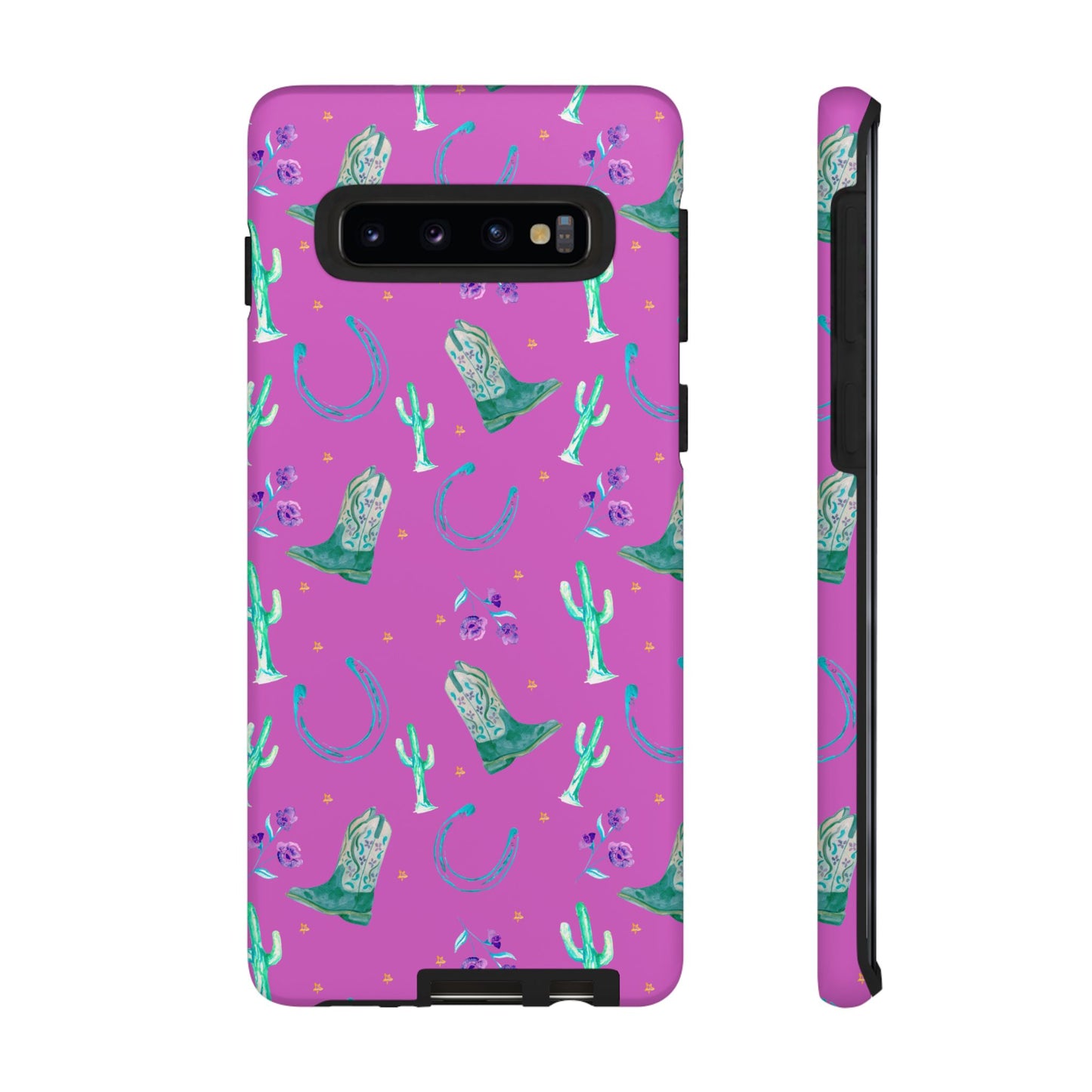 Lucky Boots in Pink Tough Phone Case