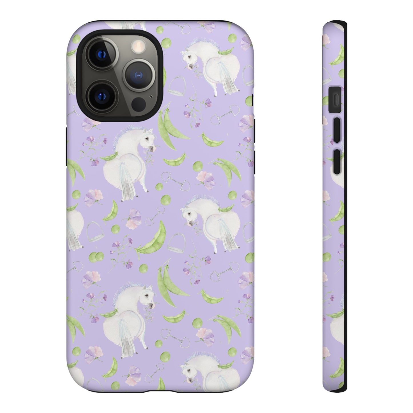 Adorable Pea Pod Lavendar   Tough Phone Cases